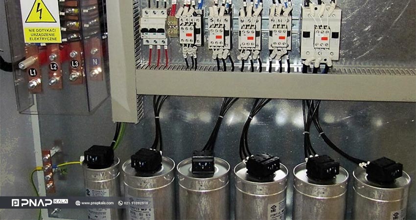 شمایی از کنتاکتور خازنی در تابلو برق