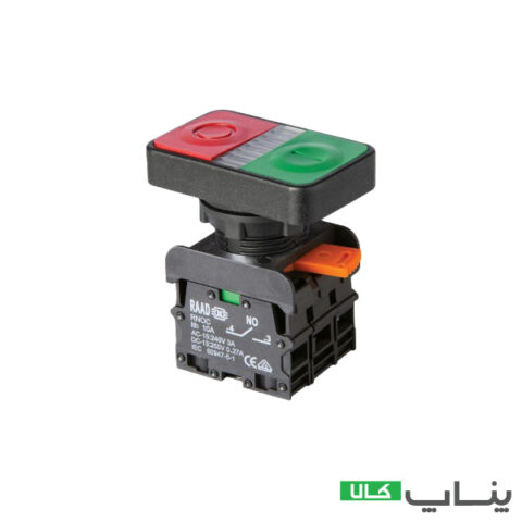 تصویر برای محصول  کلید فشاری استپ استارت دوبل چراغدار – DPBL کلید استپ و استارت 60