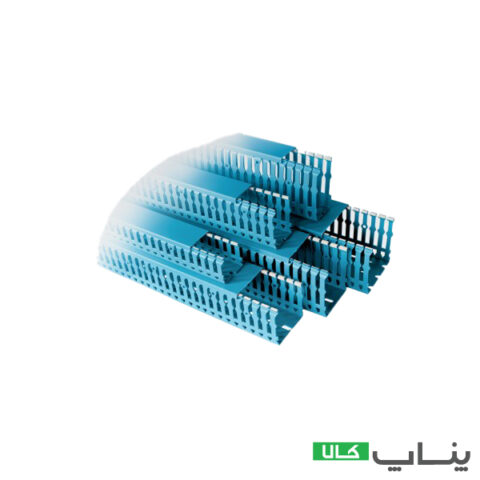 تصویر برای محصول  داکت شیاردار آبی ۸۰*۸۰ – RWD 80×80 داکت شیاردار صنعتی رعد 60